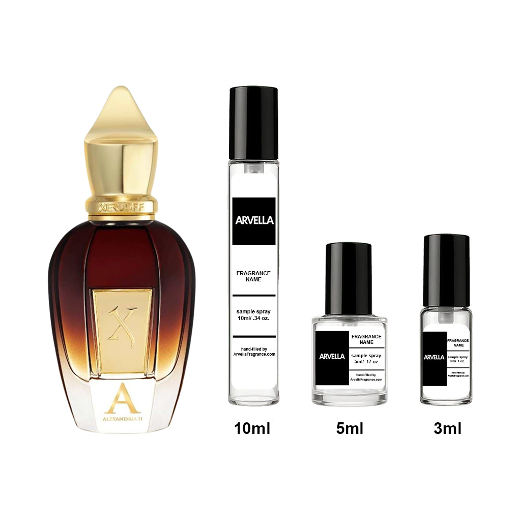 Xerjoff Alexandria II Sample 10ml Spray - Arvella Fragrance