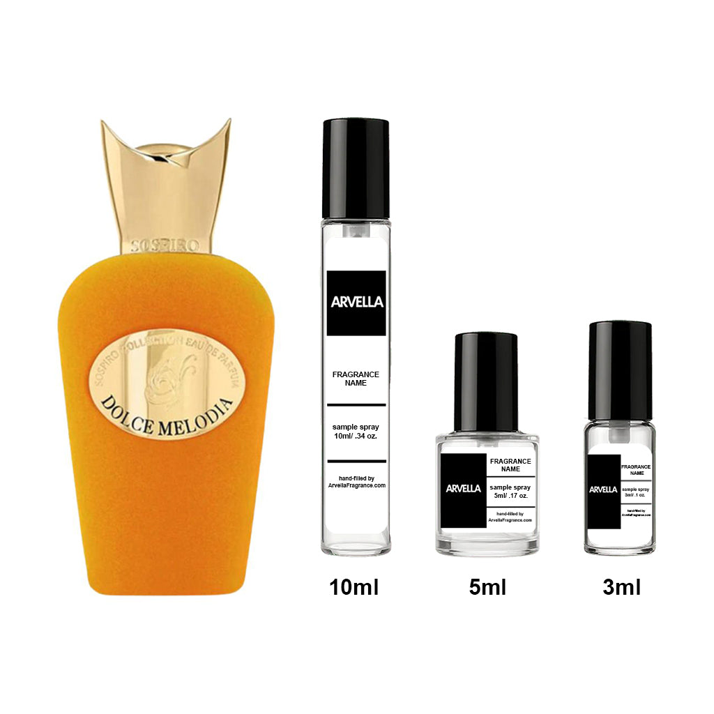 Sospiro Dolce Melodia Sample 10ml Spray - Arvella Fragrance