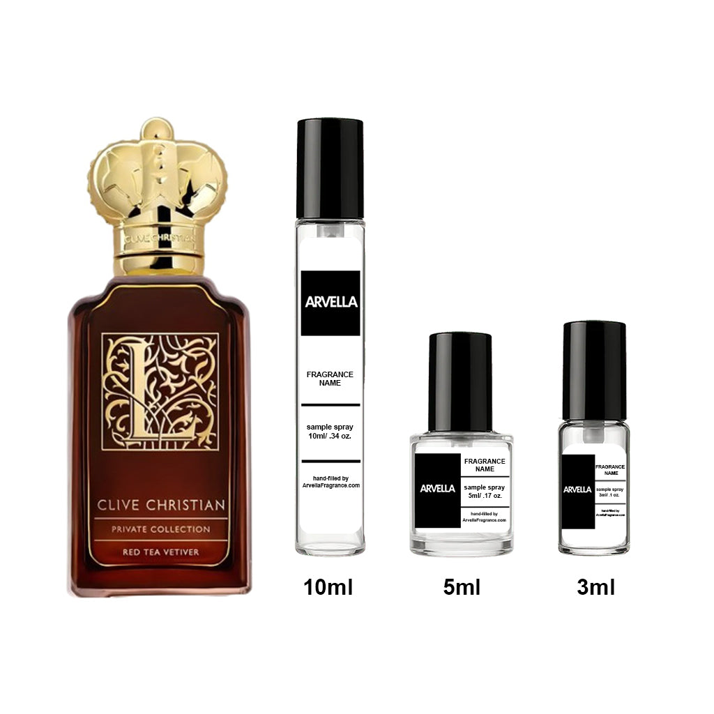 Clive Christian Red Tea Vetiver Sample 3ml Spray - Arvella Fragrance