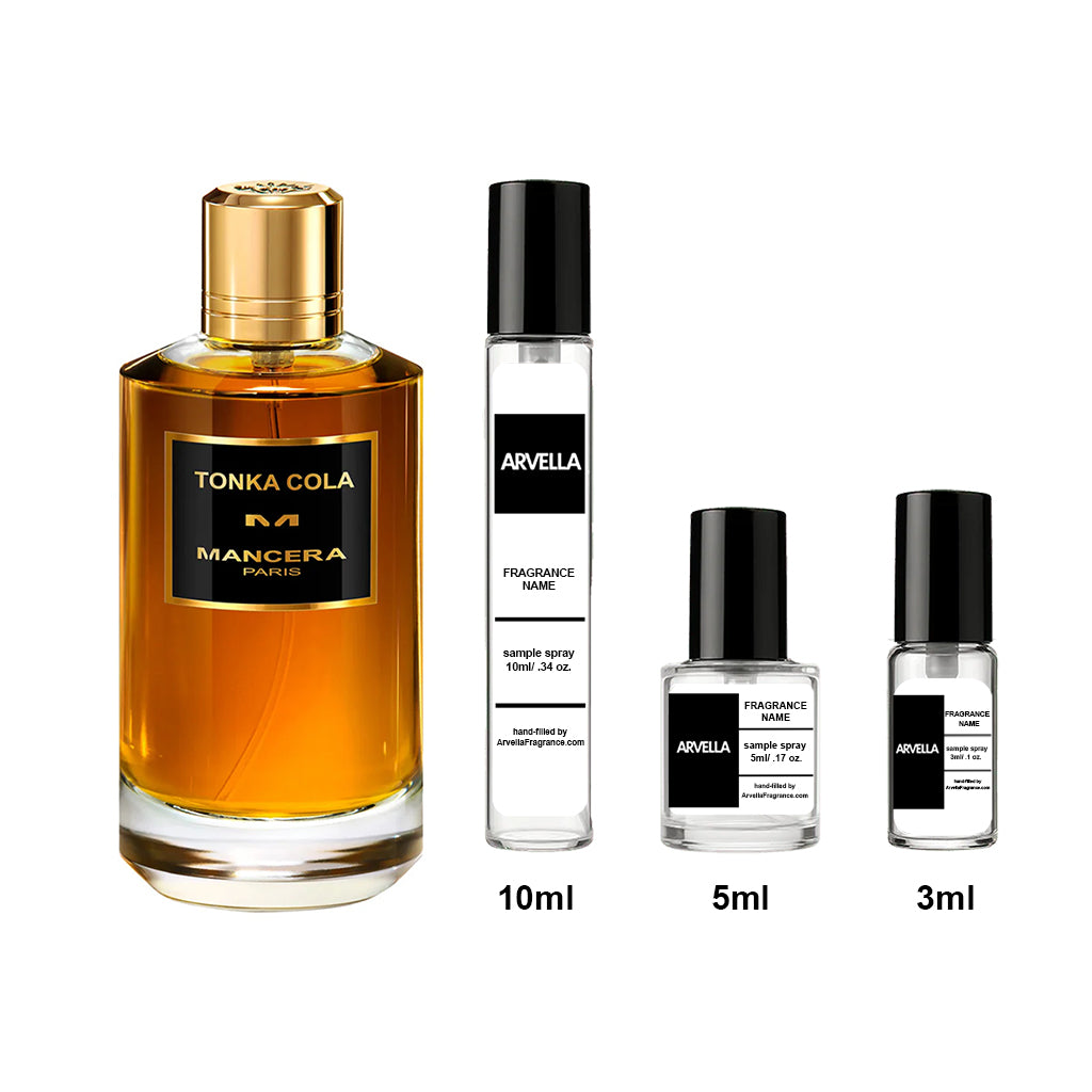 Mancera Tonka Cola Sample 10ml Spray - Arvella Fragrance