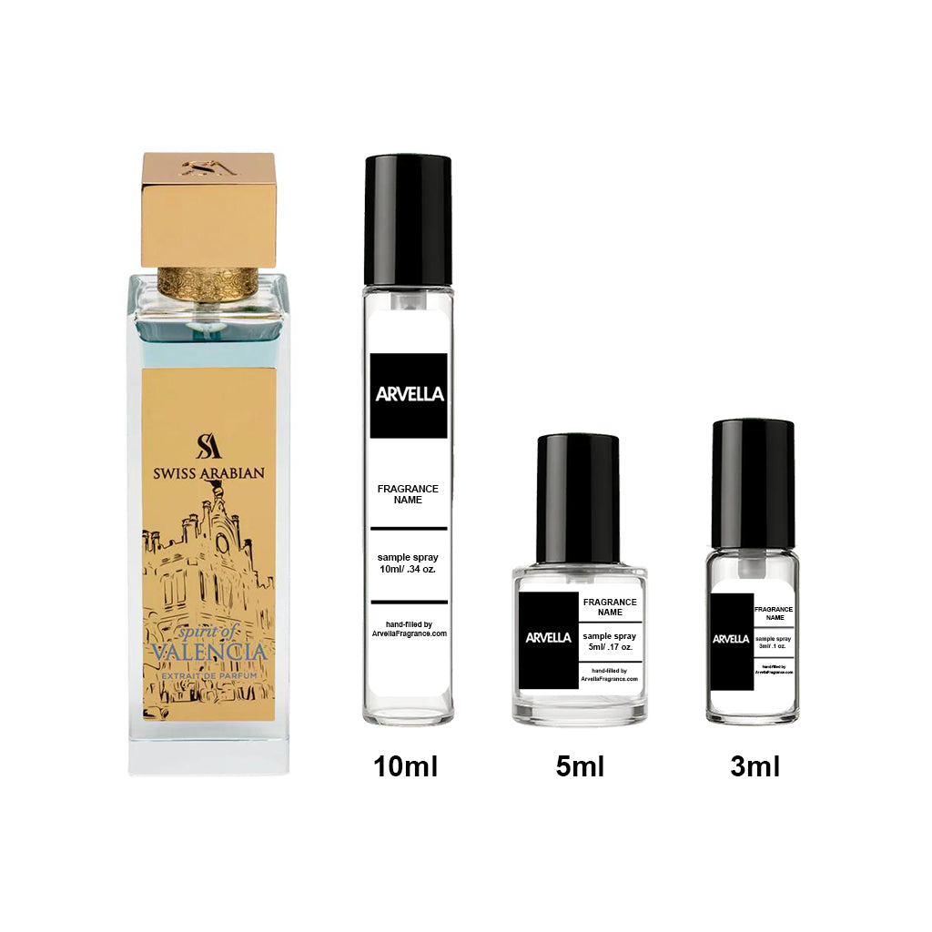 Spirit of Valencia Sample 3ml Spray - Arvella Fragrance