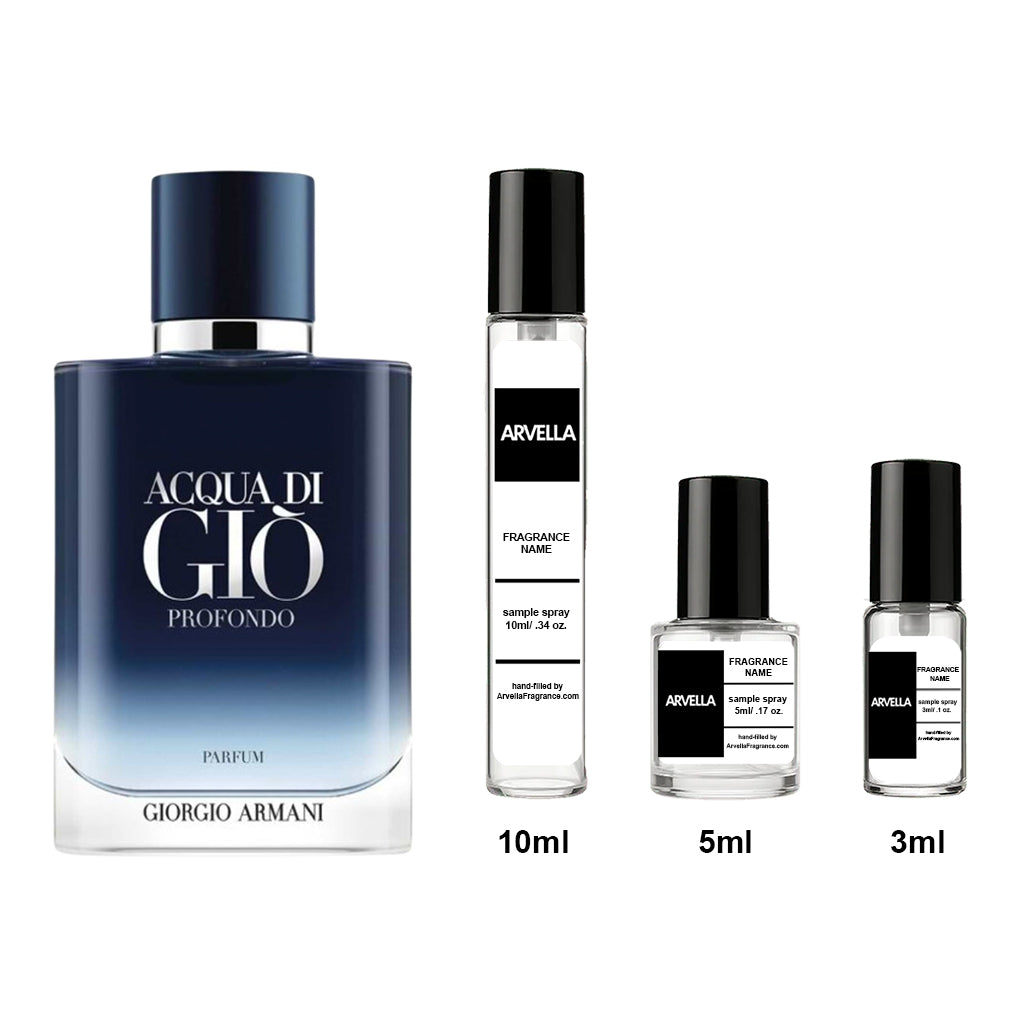 Armani Acqua Di Gio Profondo Parfum Sample 3ml Spray - Arvella Fragrance
