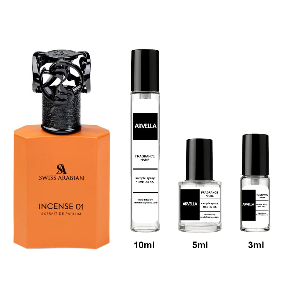 Incense 01 Sample 3ml Spray - Arvella Fragrance
