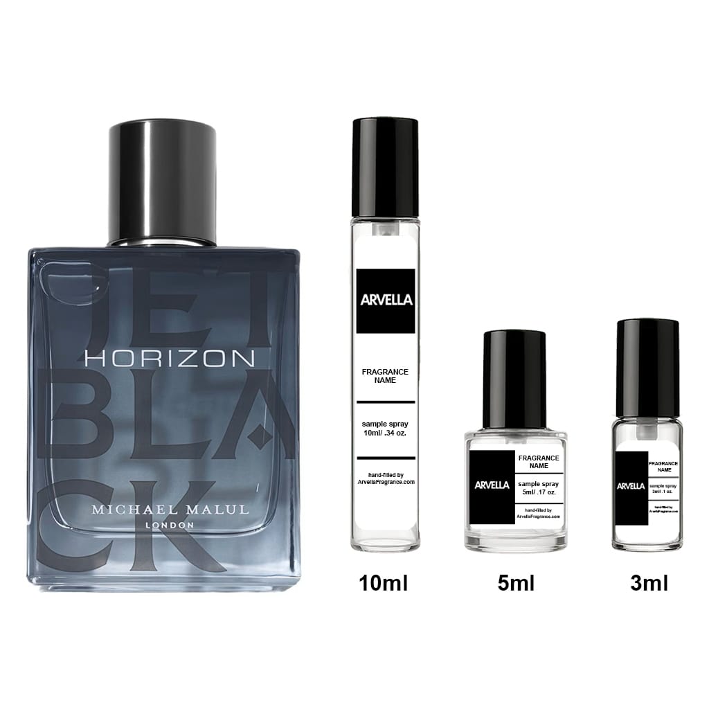 Michael Malul Jet Black Horizon Sample 10ml Spray - Arvella Fragrance